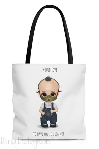 Hannibal Lector tote bag