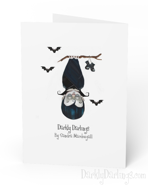 Dracula greeting card back