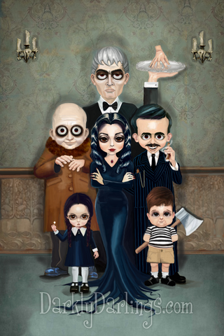 Addams family cute fanart
