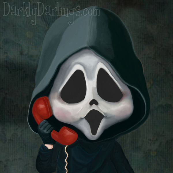 Cute baby Ghostface