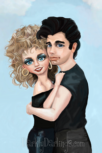 Danny Zuko and Sandy Olsson portrayed by John Travolta and Olivia Newton-John