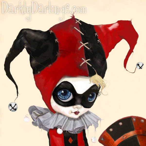 Creepy cute classic Harley Quinn