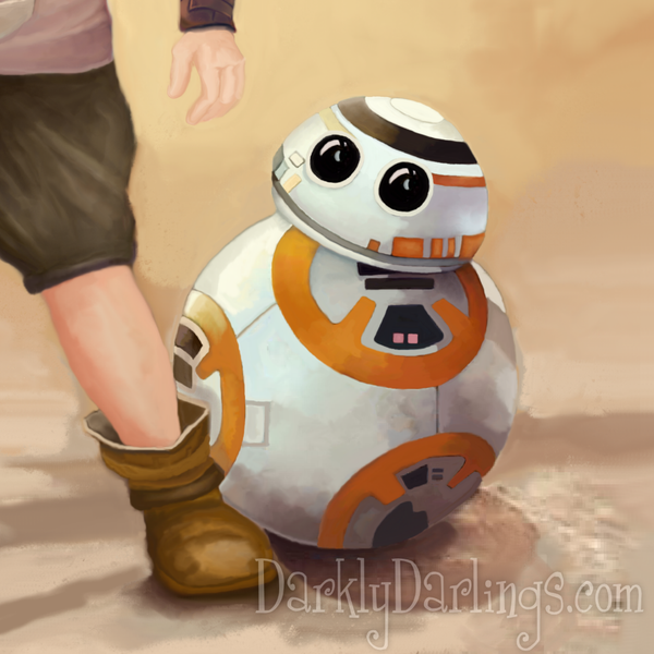 Star Wars fan art of droid BB-8