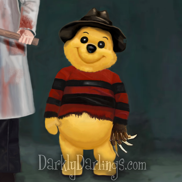 Winnie the Pooh as Freddy Krueger (Nightmare On Elm Street)