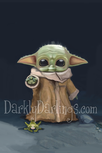 Fan Art of The Child aka Baby Yoda from The Mandalorian