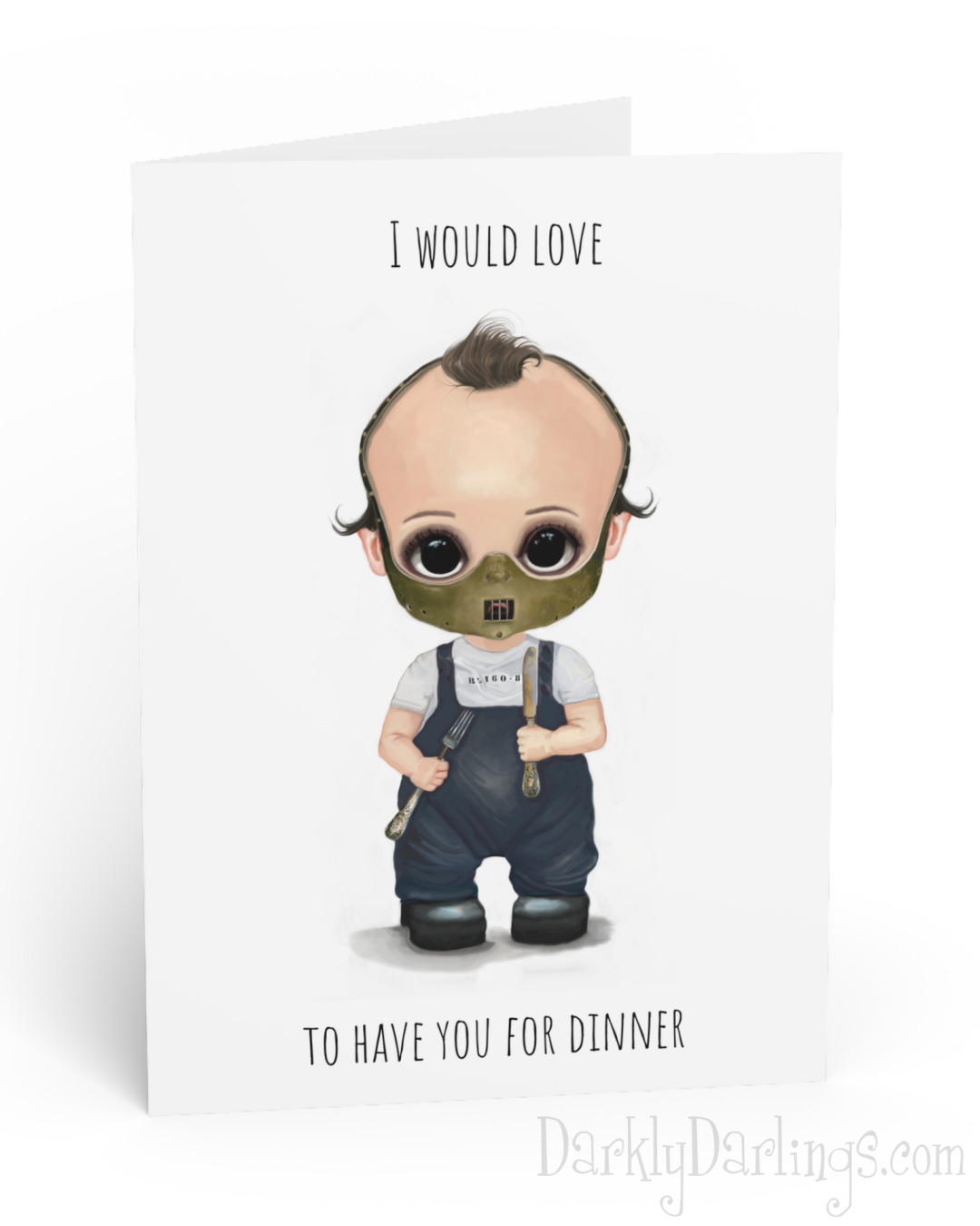 Hannibal Lecter from Silence of the Lambs on a card