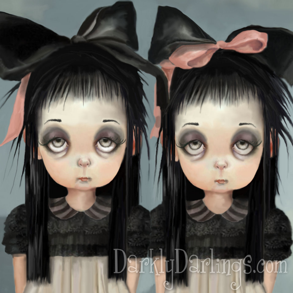 Victorian Goth twins