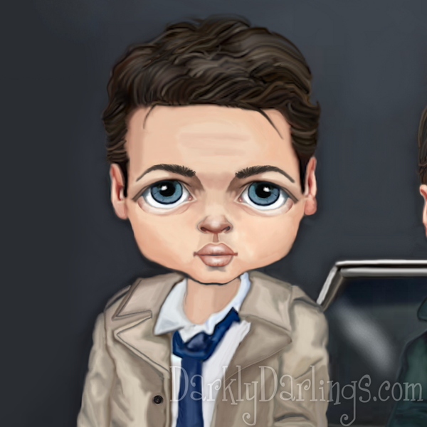 Cute Misha Collins as Castiel